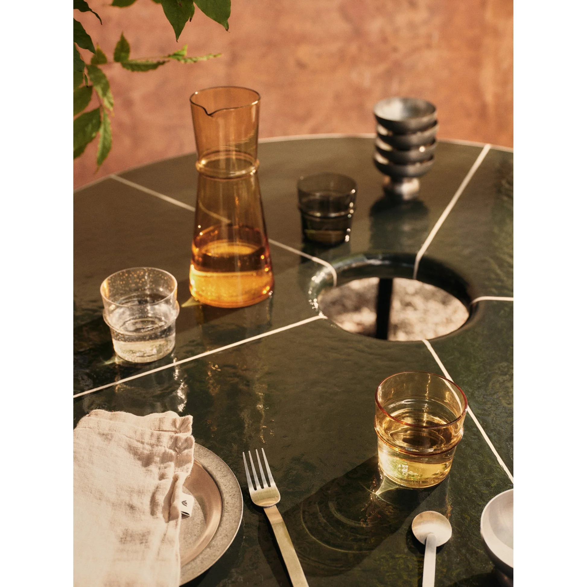 Deya Dining Table - Dark Green - Image 3