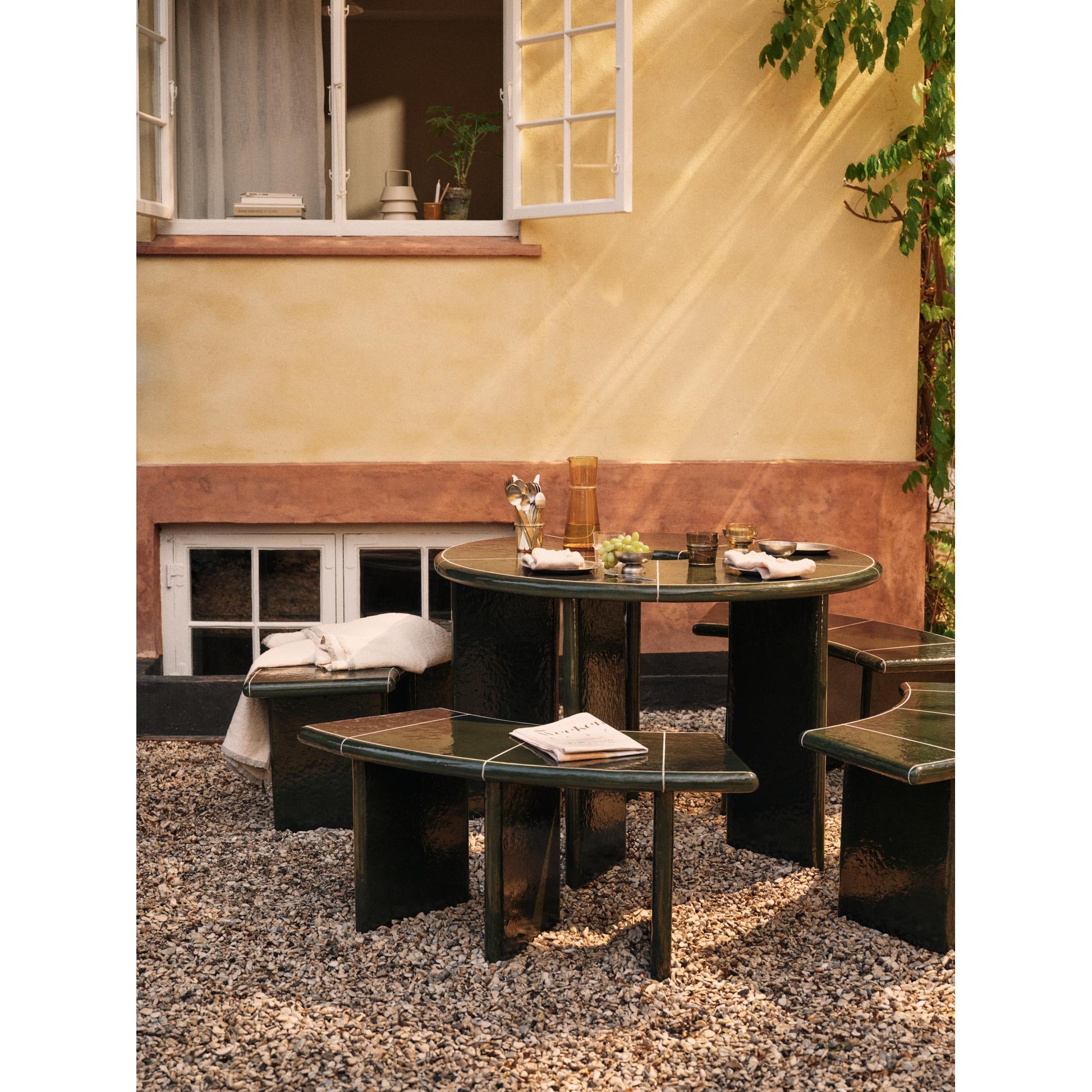 Deya Dining Table - Dark Green - Image 4