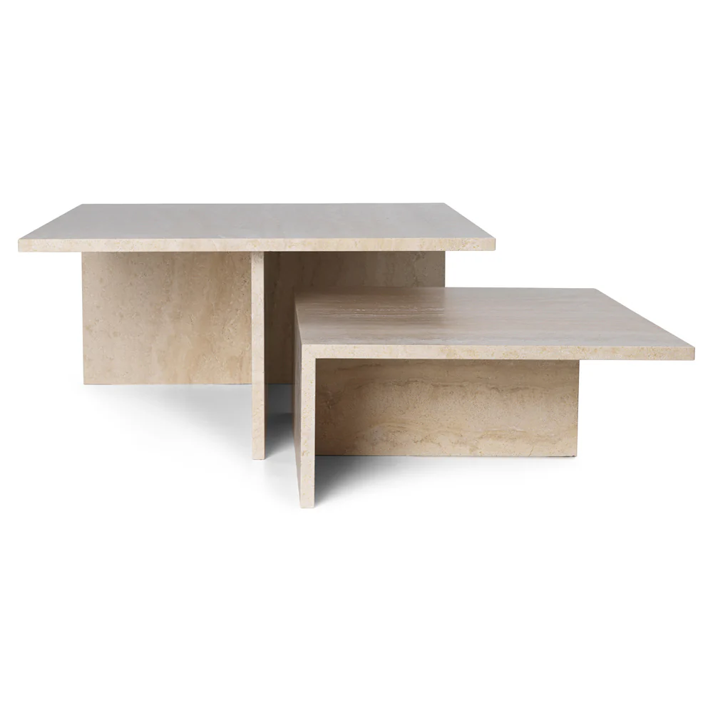Distinct Grande Duo Tables - Travertine - Image 3