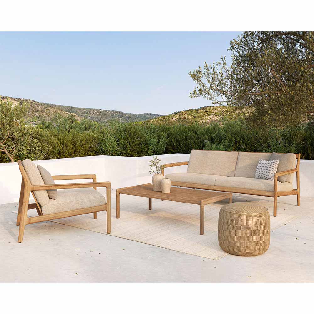Donut Outdoor Pouf Small - Marsala - Image 4
