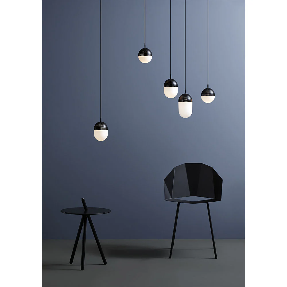 Dot Large Pendant - Black, Set of 2 - Image 6