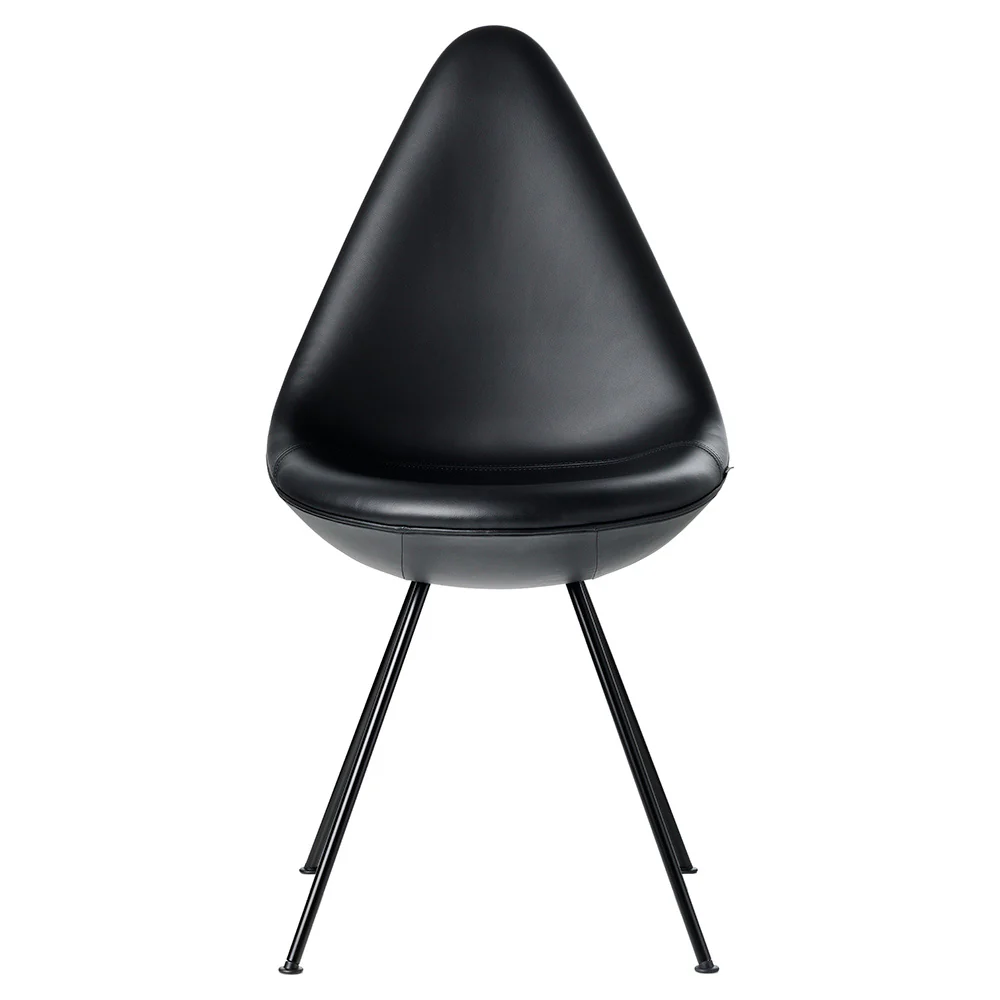 Drop Fully Upholstered Chair - Essential Leather With Front Stitching And Piping