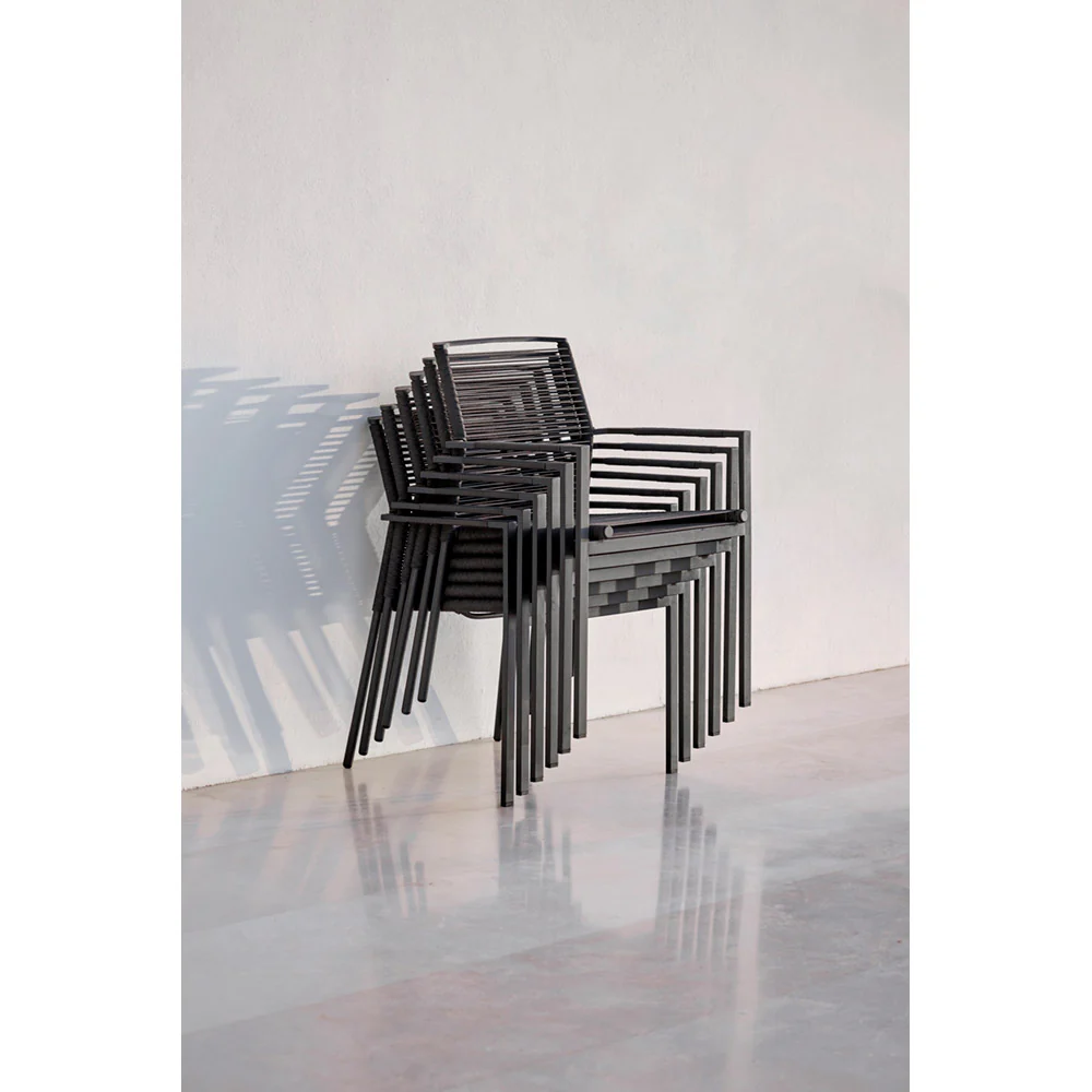 Edge Armchair - Taupe Cushion, Anthracite Frame - Image 9