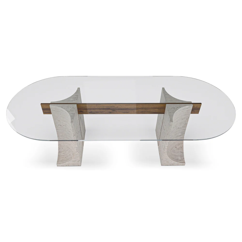 Edge Dining Table - Glass Top - Image 2