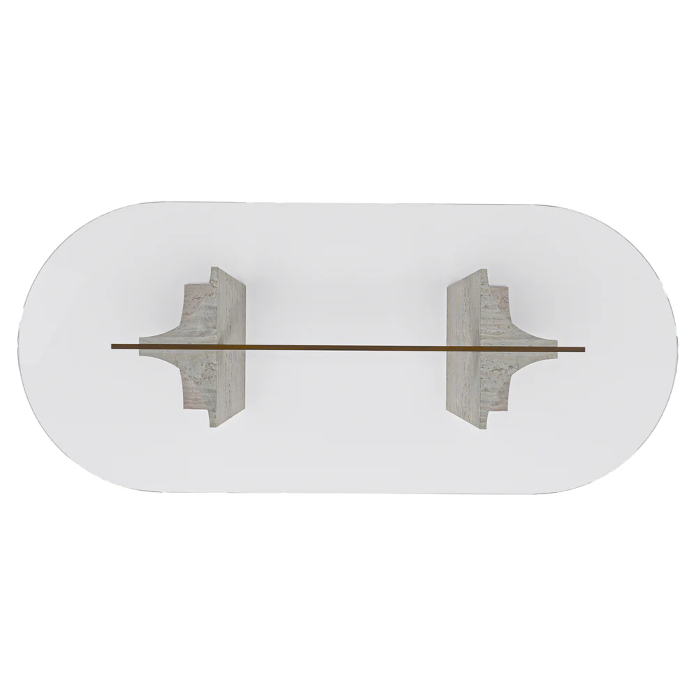 Edge Dining Table - Glass Top - Image 3