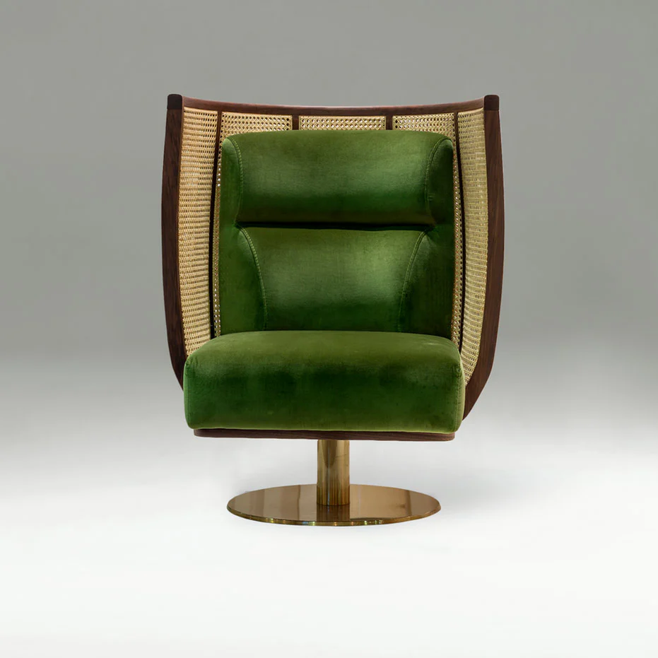 Egoista Swivel Lounge Chair - Velvet - Image 3