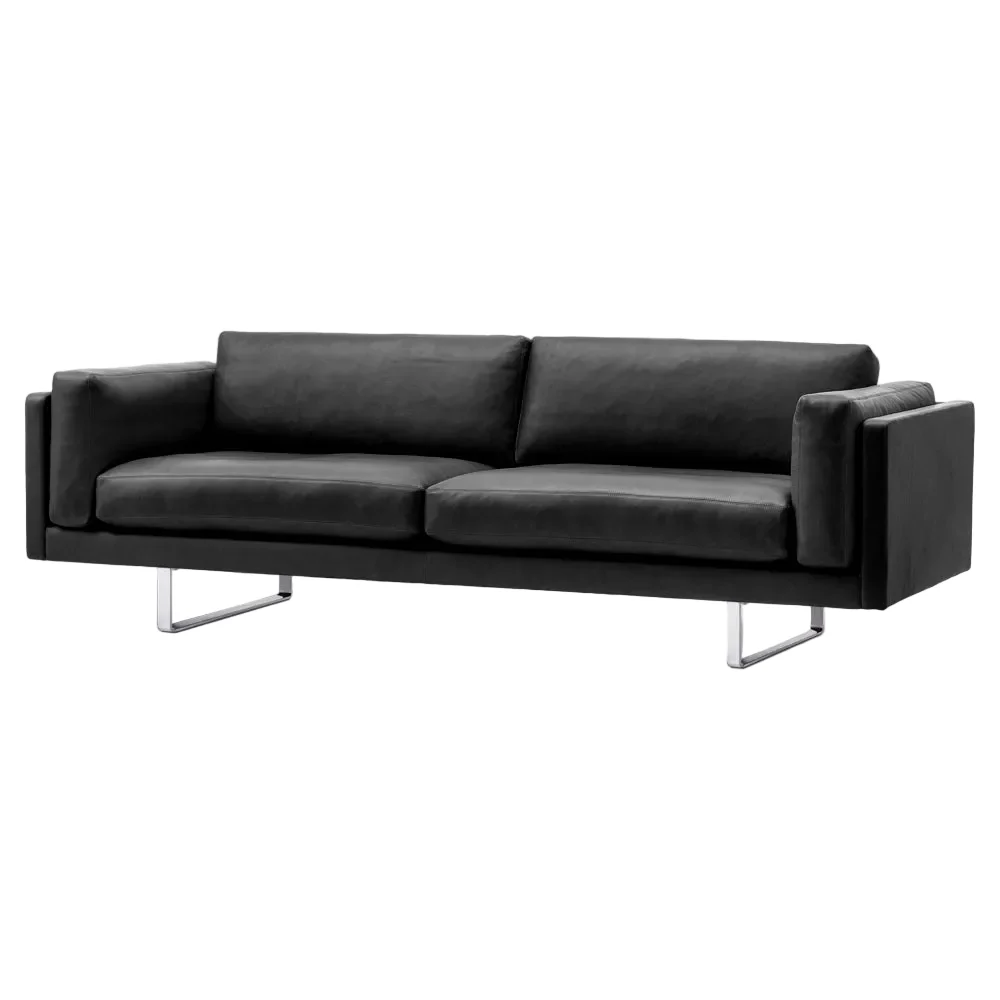 EJ280 2 Seater Sofa - 39.4" Cushions, Sledge Base - Image 7