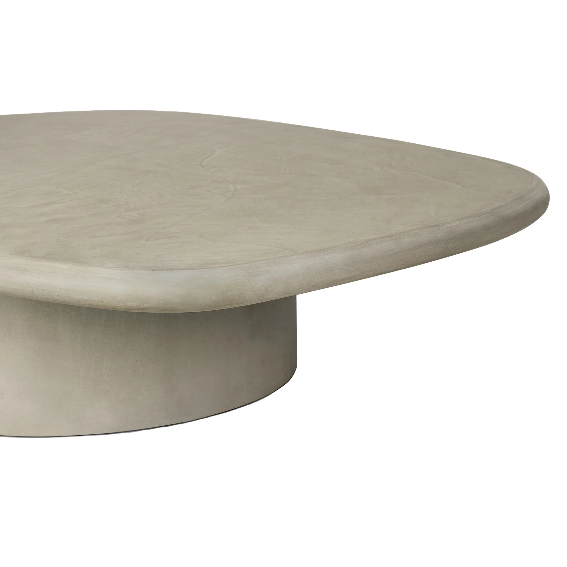 Elements Outdoor Pebble Coffee Table - Light Gray - Image 4
