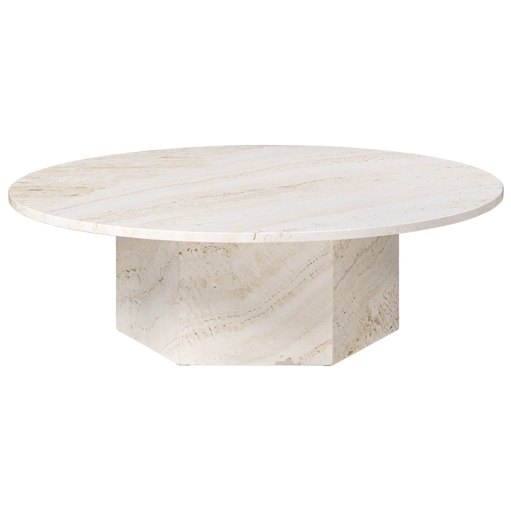 Epic Round Marble Coffee Table - White - Image 2