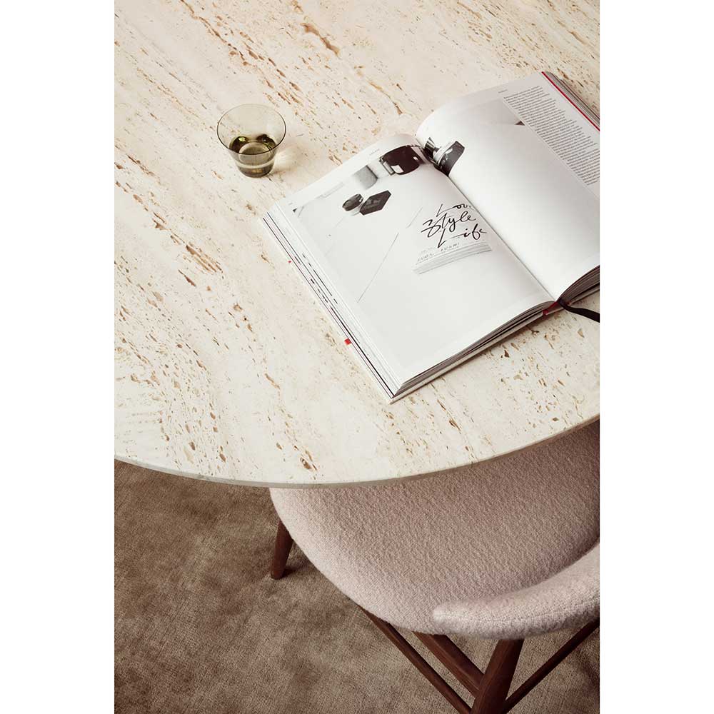 Epic Round Marble Dining Table - White - Image 6