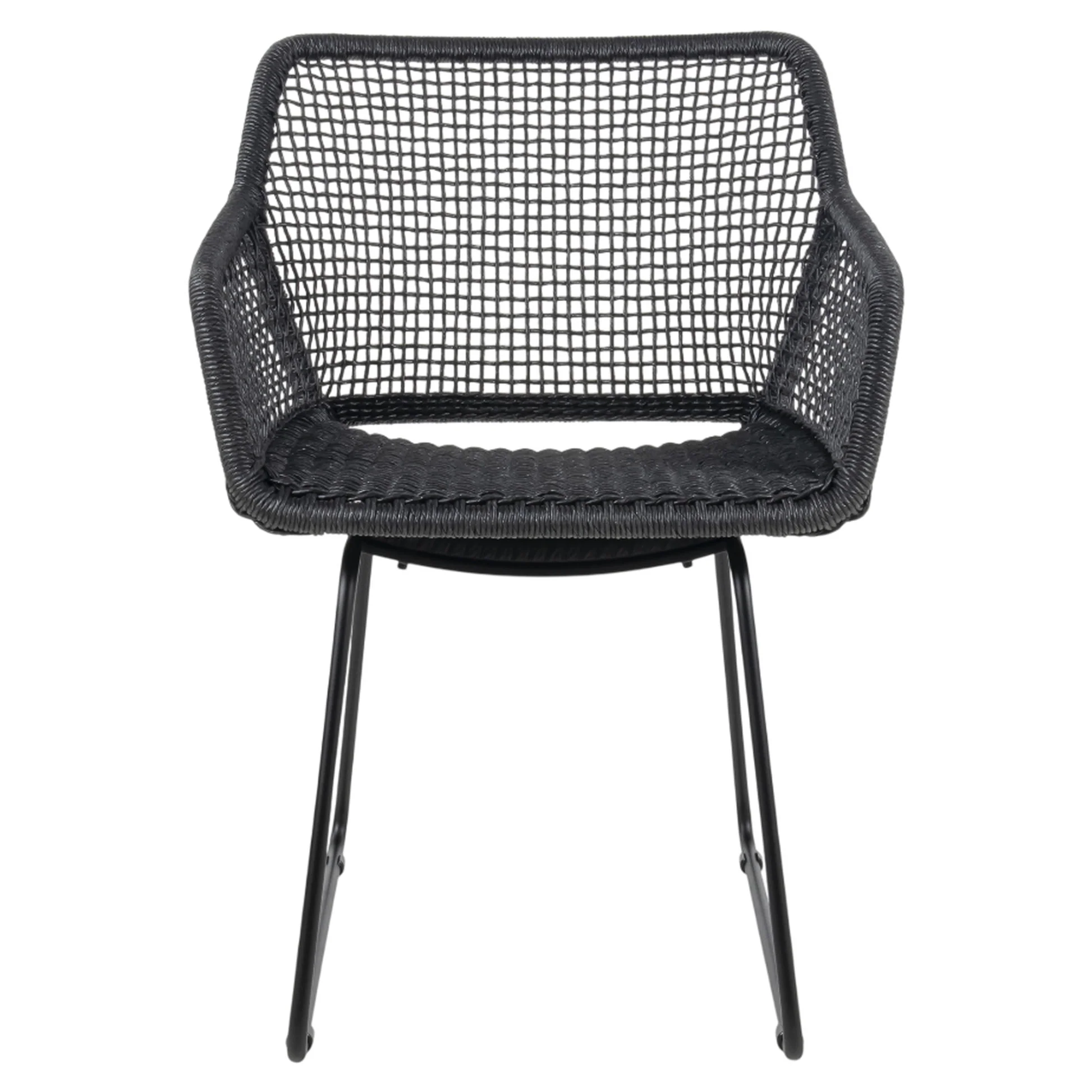 Esta Arm Chair - Black Wicker