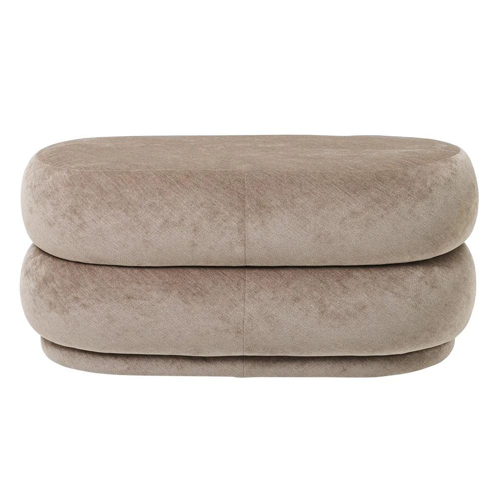 Faded Velvet Pouf
