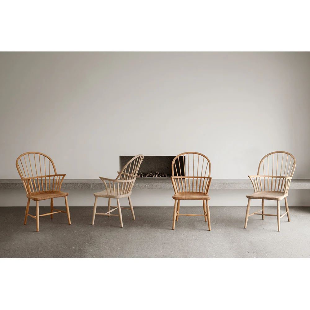FH38 Windsor Dining Chair - Oak Oil - Image 5
