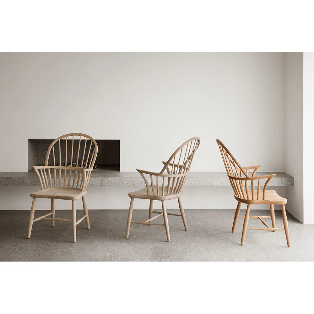 FH38 Windsor Dining Chair - Oak Oil - Image 6