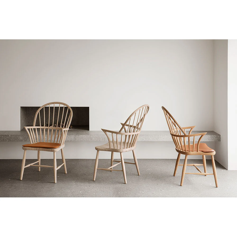 FH38 Windsor Dining Chair - Oak Oil - Image 7