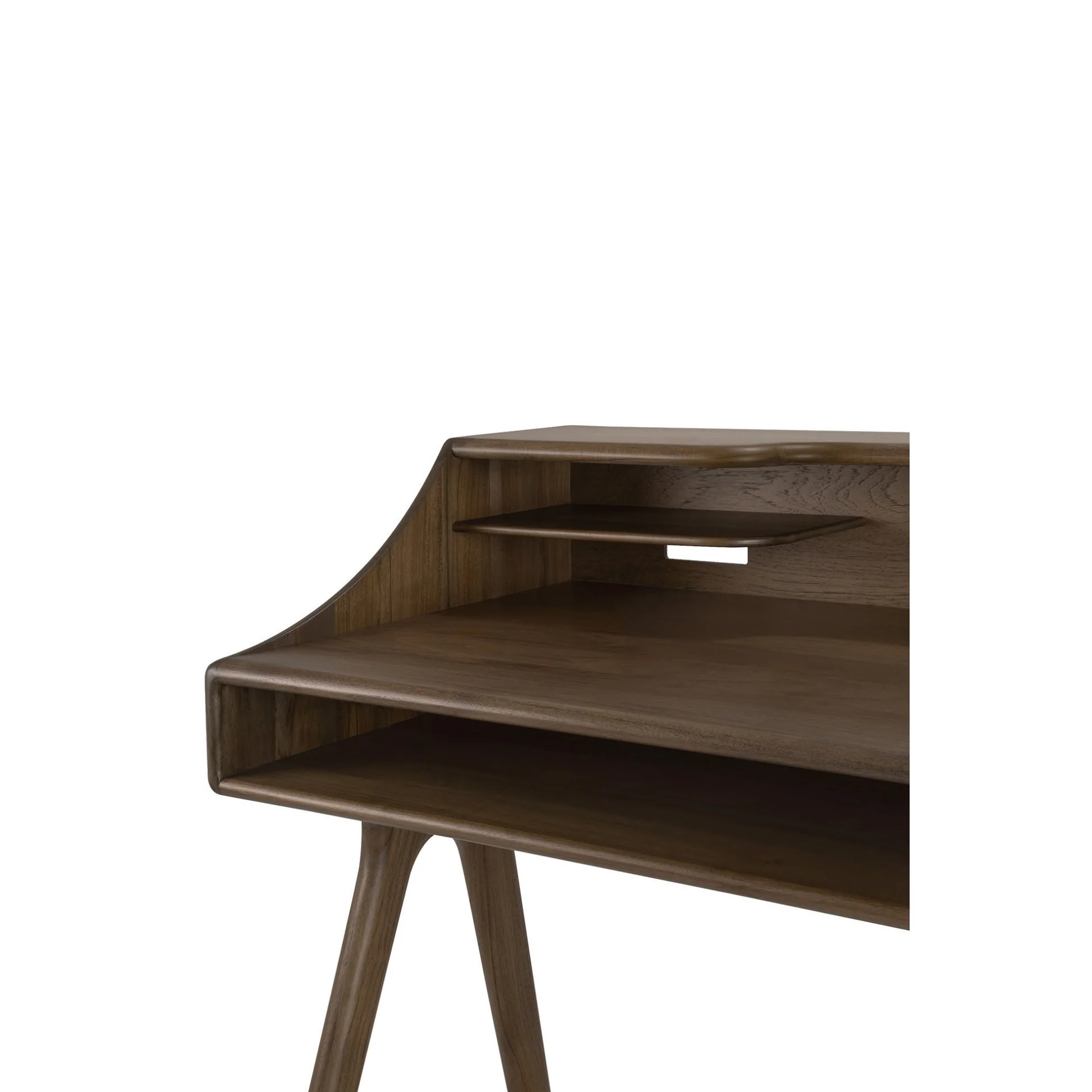 Flow Desk - 2 Drawers, Wild Brown Teak - Image 7