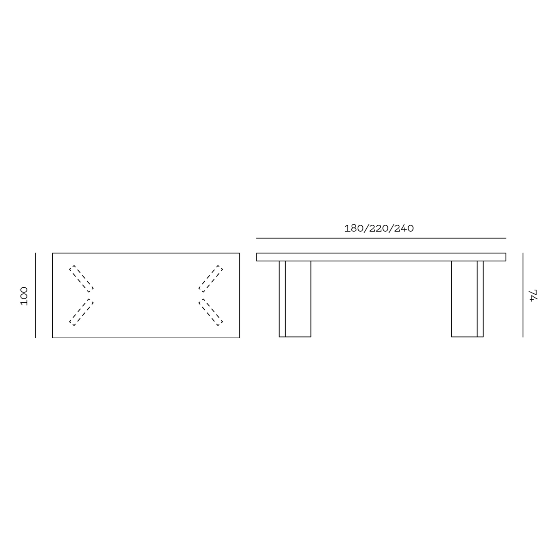 French Dining Table - Oak - Image 4