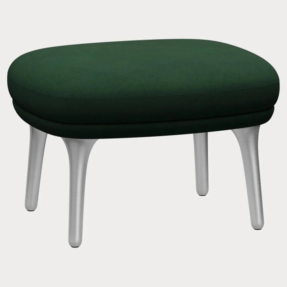 Fri Footstool - Brushed Aluminum Legs - Image 2