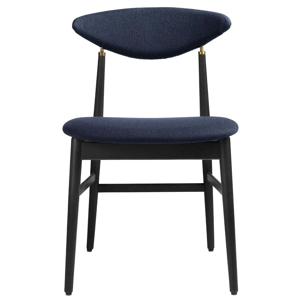 Gent Fully Upholstered Dining Chair - Wood Base - Image 3