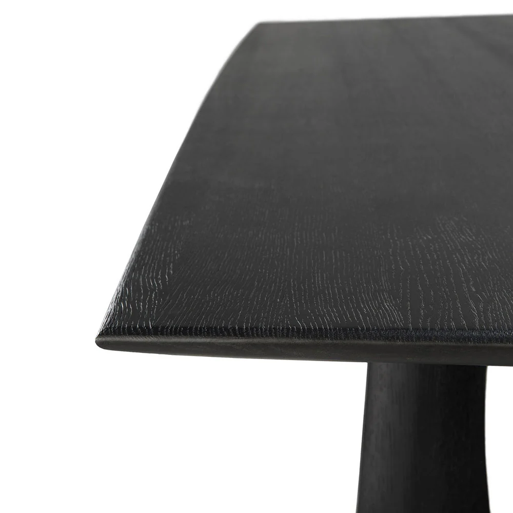 Geometric Dining Table - Black Oak - Image 7