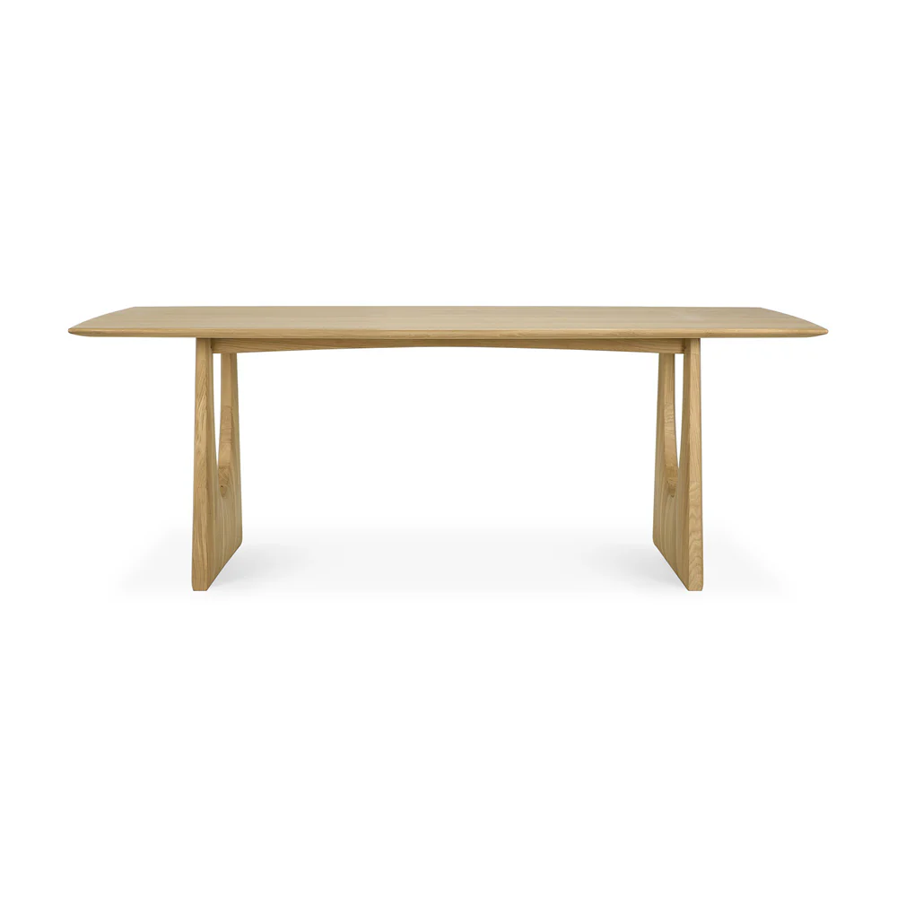 Geometric Dining Table - Oak - Image 4