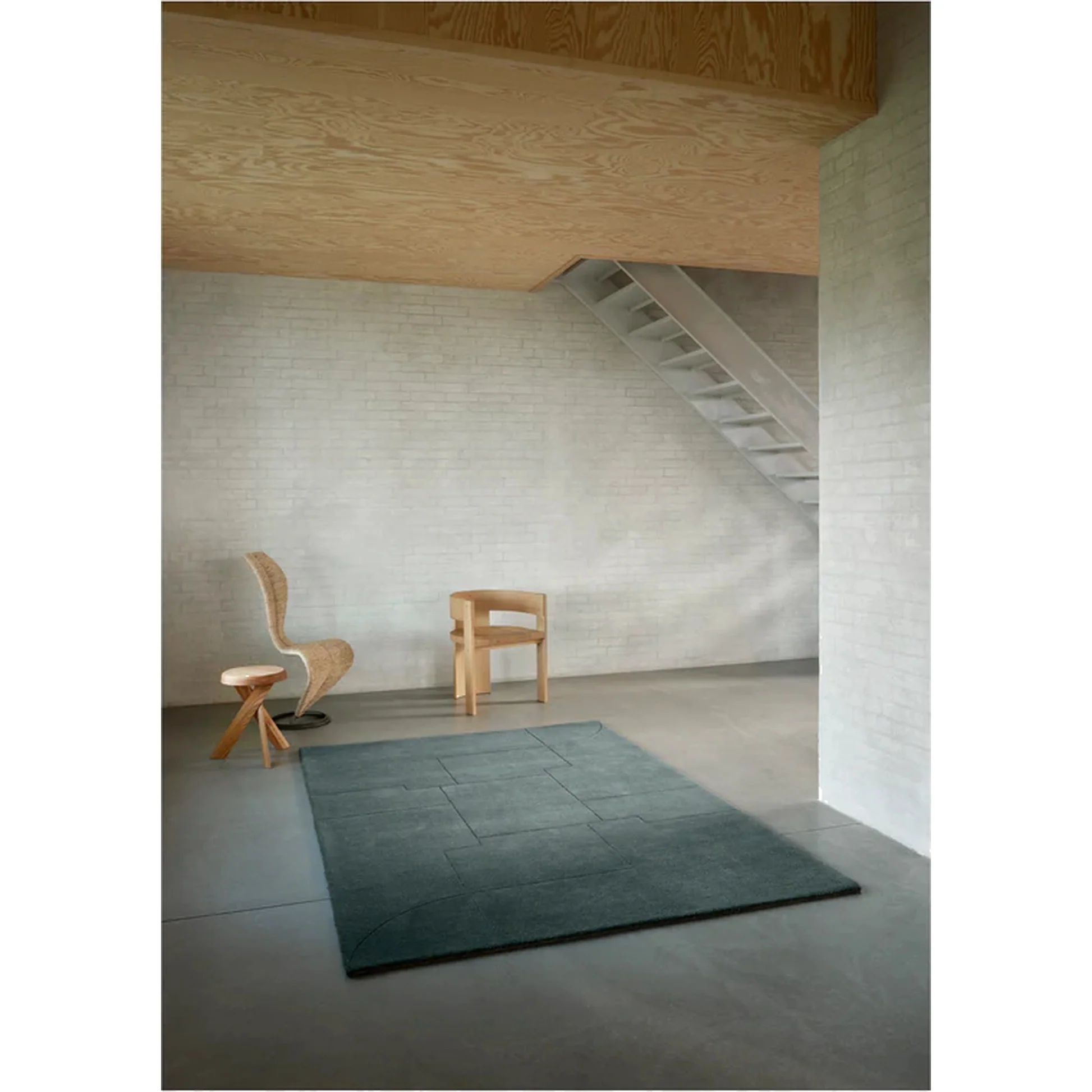 Geometric Maze Rug - Moss - Image 4