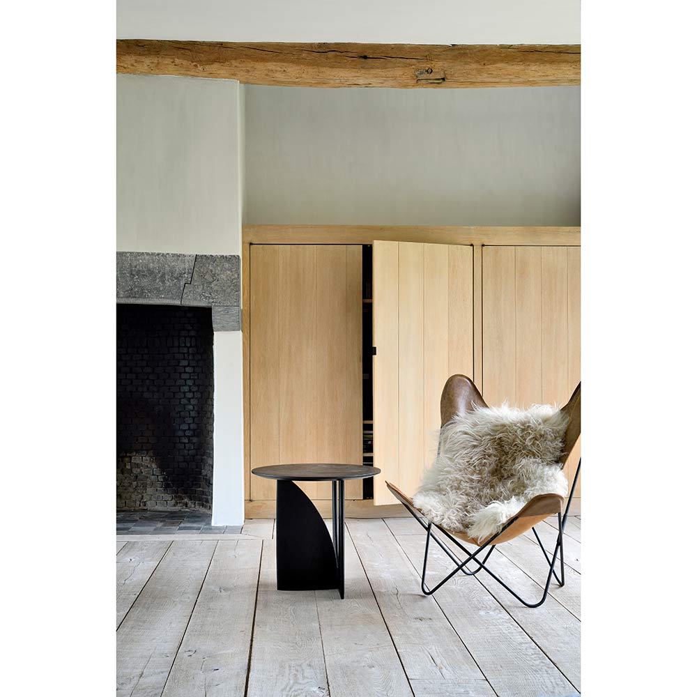 Geometric Side Table - Black Oak - Image 4