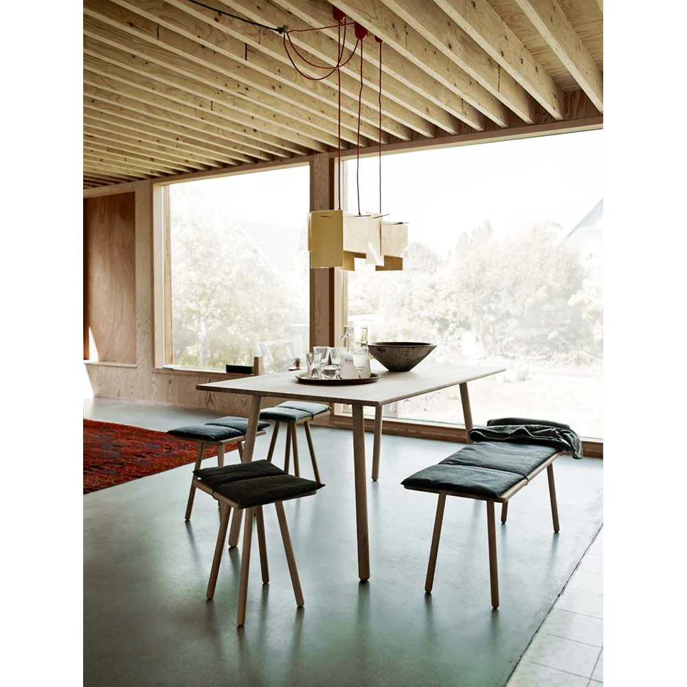 Georg Bench - Oak, Dark Gray - Image 4