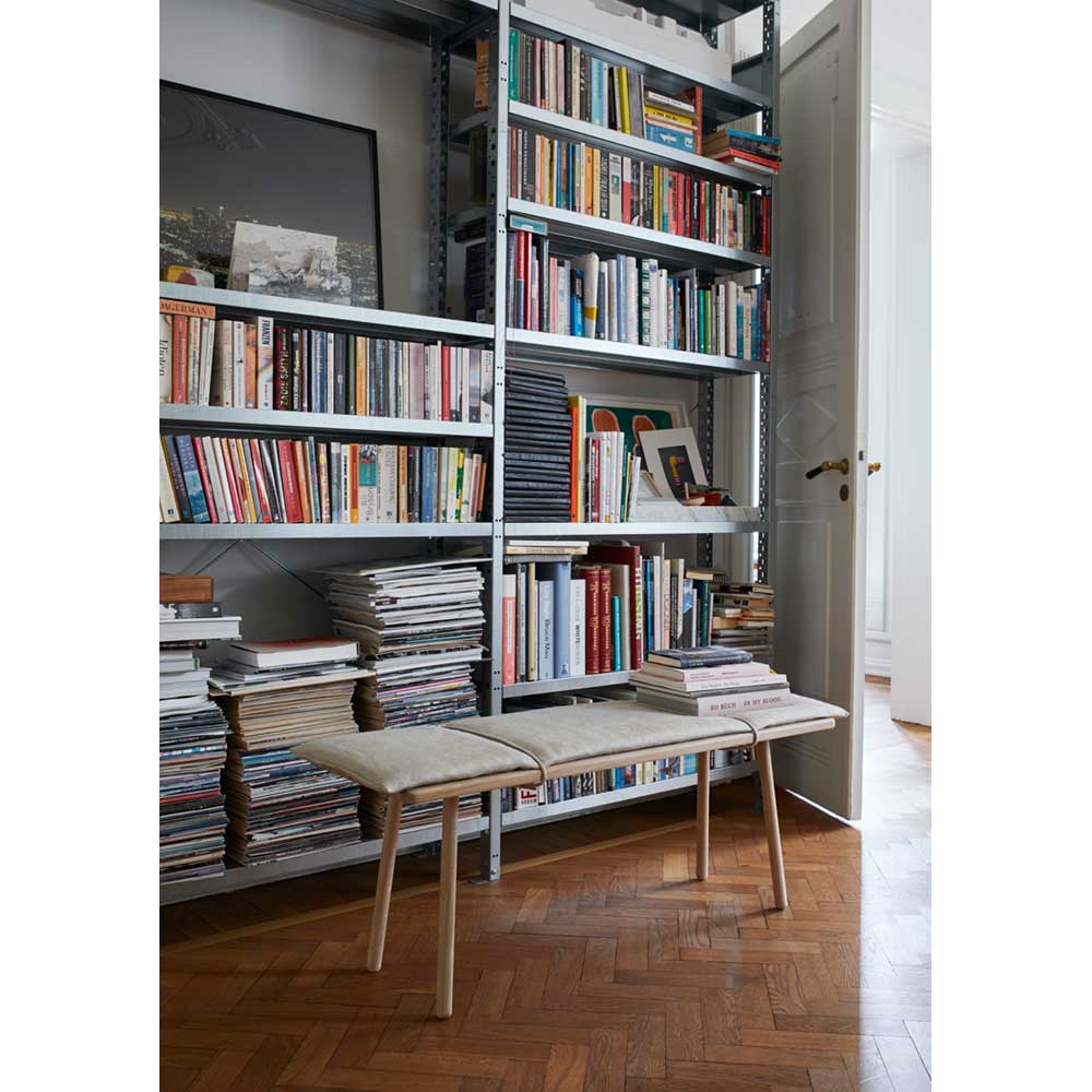 Georg Bench - Oak, Linen - Image 5