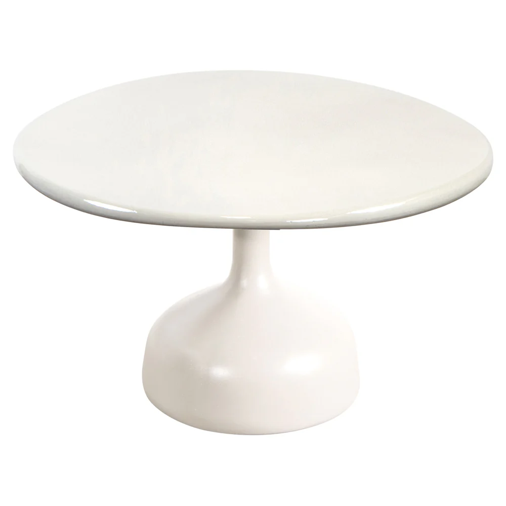 Glaze Large Coffee Table - Sand Lava Stone Top, Sand Aluminum Base
