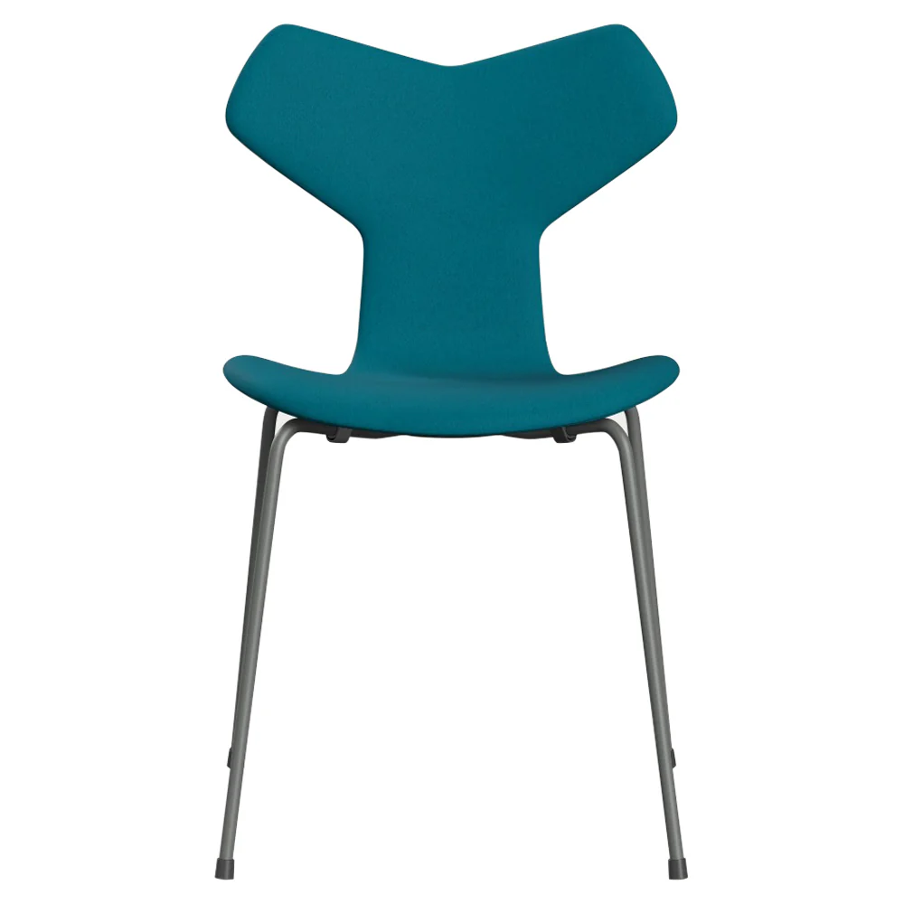Grand Prix Fully Upholstered Chair - Steel Base