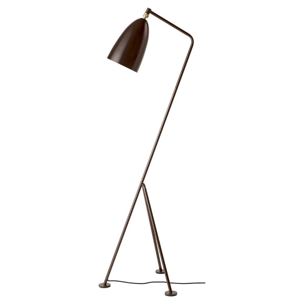 Grashoppa Floor Lamp - Walnut Brown Glossy