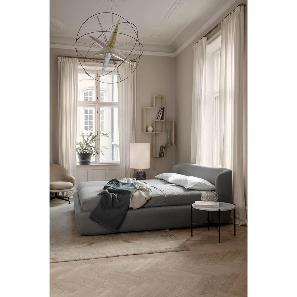 Gravity XL High Floor Lamp - Black Marble, Canvas Shade - Image 4