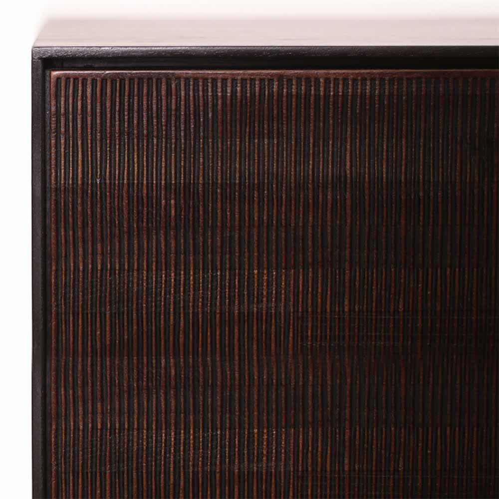 Grooves Sideboard - 3 Doors, Teak - Image 3