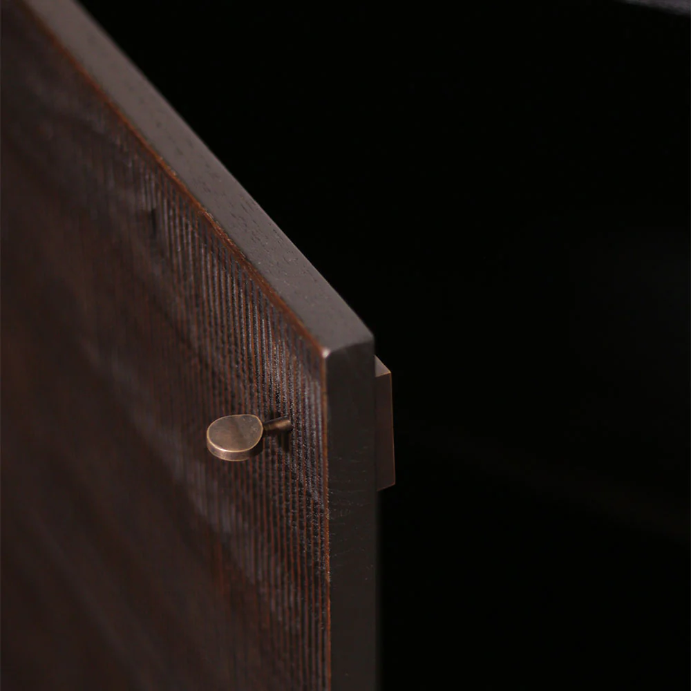 Grooves Sideboard - 3 Doors, Teak - Image 4