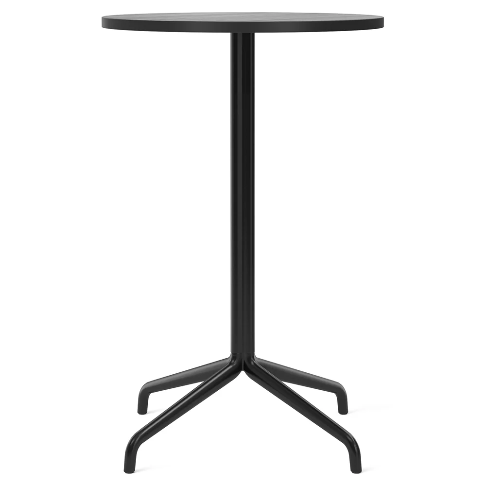 Harbour Column Round Bar Counter Table - Black Oak, Star Base - Image 3