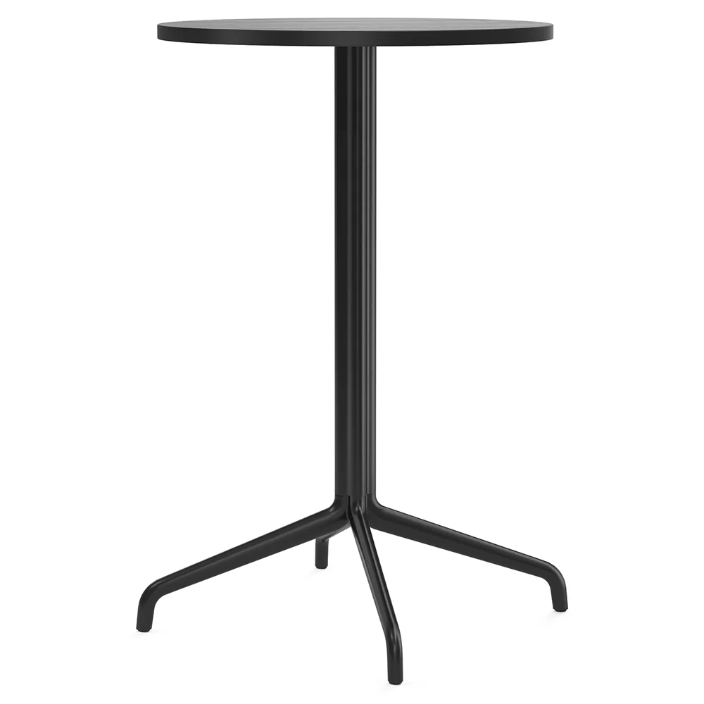 Harbour Column Round Bar Counter Table - Black Oak, Star Base - Image 4