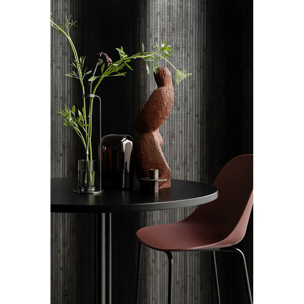 Harbour Column Round Bar Counter Table - Charcoal Linoleum, Round Base - Image 3