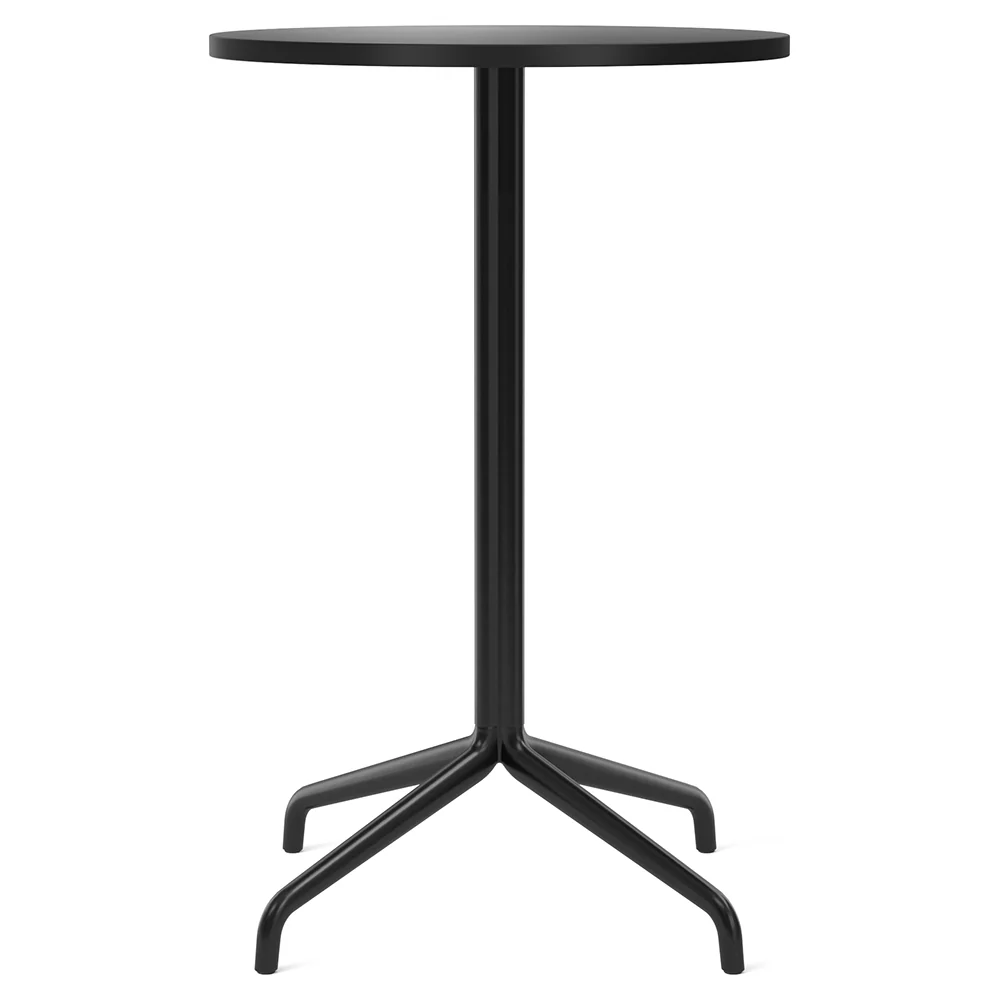 Harbour Column Round Bar Counter Table - Charcoal Linoleum, Star Base - Image 3