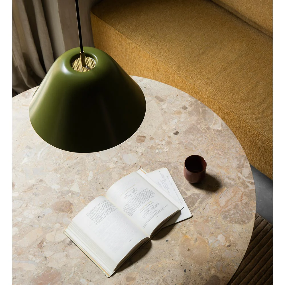 Harbour Column Round Bar Counter Table - Kunis Breccia Stone, Star Base - Image 5