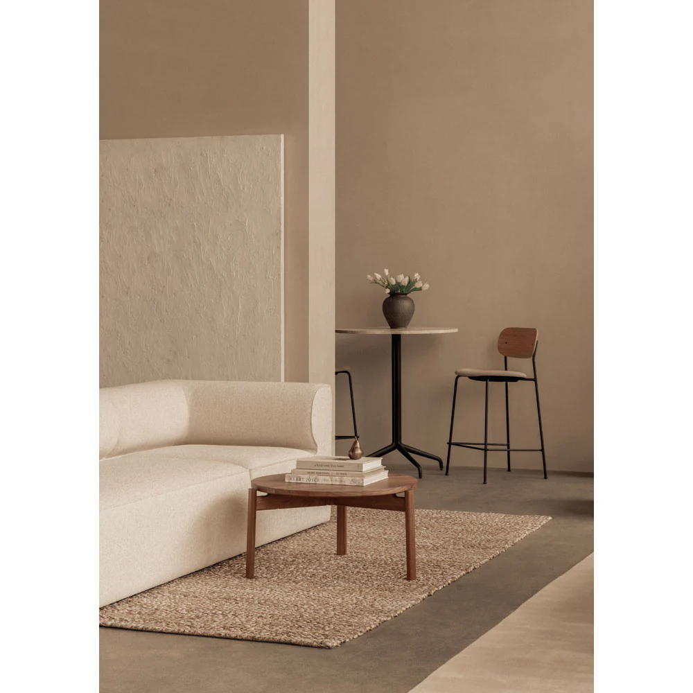 Harbour Column Round Bar Counter Table - Kunis Breccia Stone, Star Base - Image 8