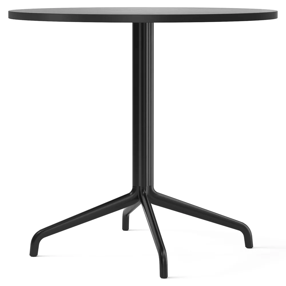 Harbour Column Round Dining Table - Black Oak, Star Base - Image 2