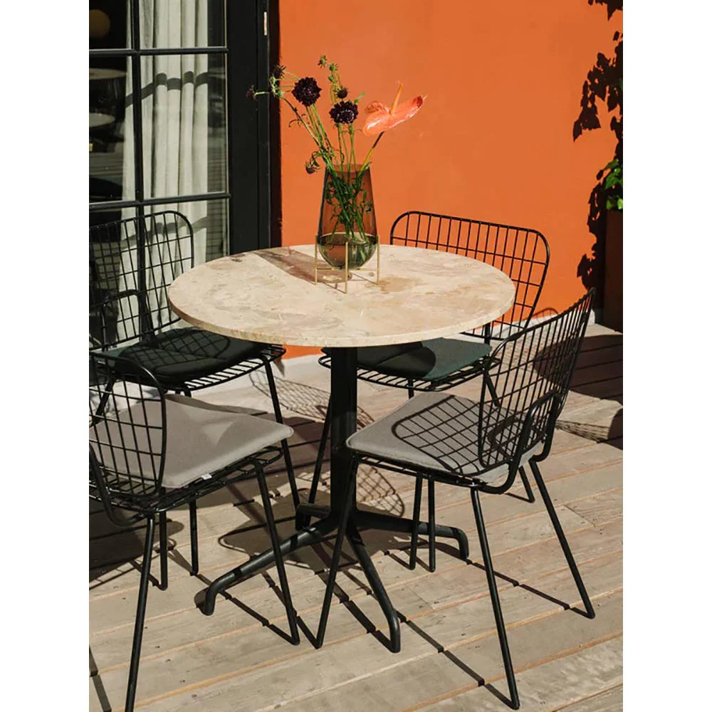 Harbour Column Round Dining Table - Black Oak, Star Base - Image 4