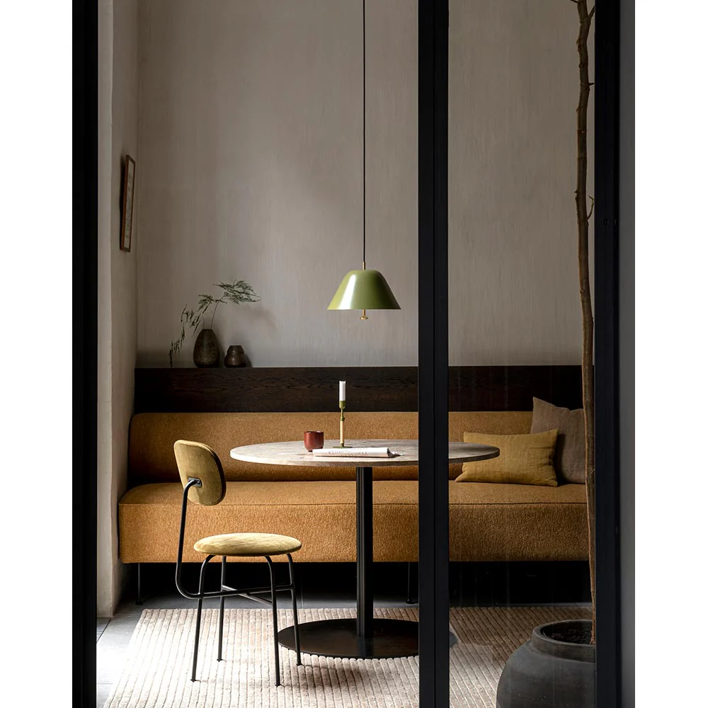 Harbour Column Round Dining Table - Kunis Breccia Stone, Round Base - Image 6