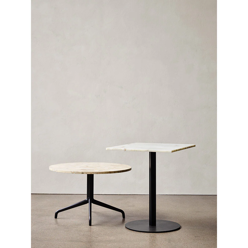 Harbour Column Round Dining Table - Kunis Breccia Stone, Round Base - Image 9