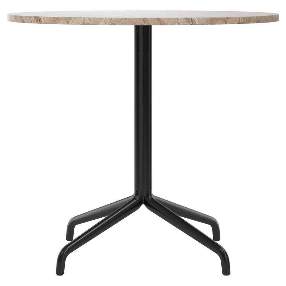 Harbour Column Round Dining Table - Kunis Breccia Stone, Star Base