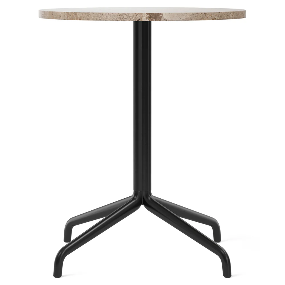 Harbour Column Round Dining Table - Kunis Breccia Stone, Star Base - Image 3