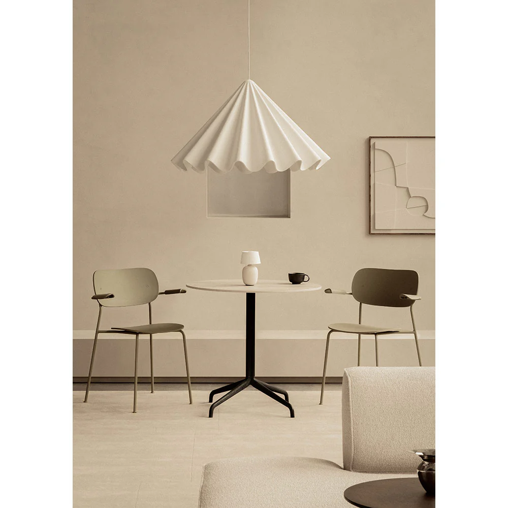Harbour Column Round Dining Table - Kunis Breccia Stone, Star Base - Image 9