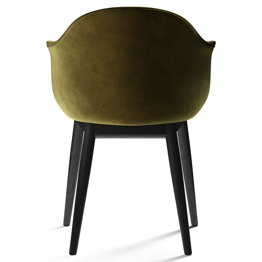 Harbour Upholstered Dining Chair - Black Oak Base - Image 3