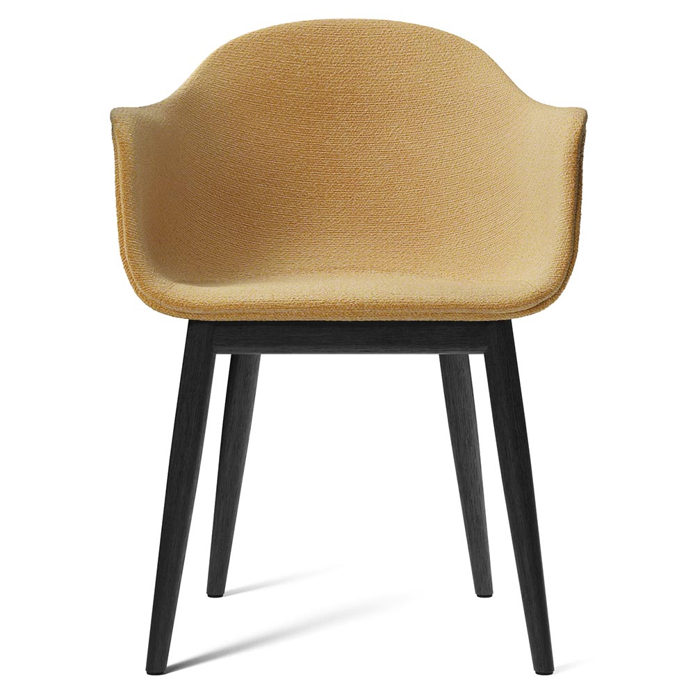 Harbour Upholstered Dining Chair - Black Oak Base - Image 4